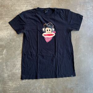 Paul Frank Men’s Graphic Monkey Tee with Red Bandana